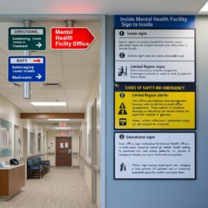 mental health facility signs inside