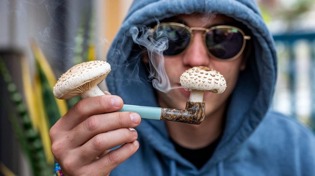 can you smoke shrooms